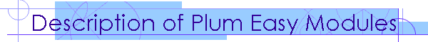 Description of Plum Easy Modules